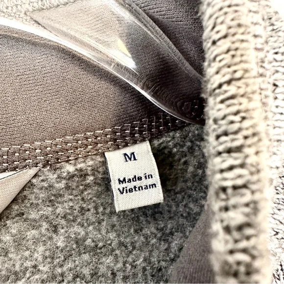 Peter Millar Men’s Heathered Gray Full Zip Fleece Sweater Vest • Medium - Picture 6 of 8